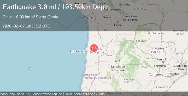 Map of ANTOFAGASTA, CHILE