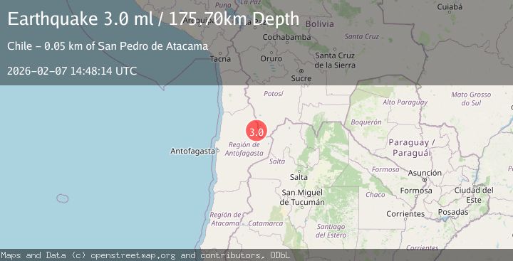 Map of ANTOFAGASTA, CHILE