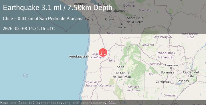 Map of ANTOFAGASTA, CHILE