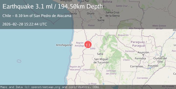 Map of ANTOFAGASTA, CHILE