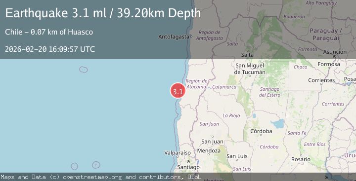 Map of OFFSHORE ATACAMA, CHILE