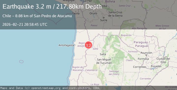Map of ANTOFAGASTA, CHILE