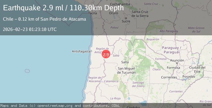 Map of ANTOFAGASTA, CHILE