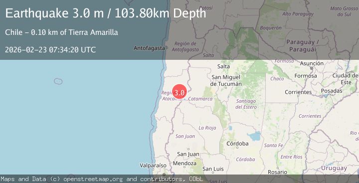 Map of ATACAMA, CHILE