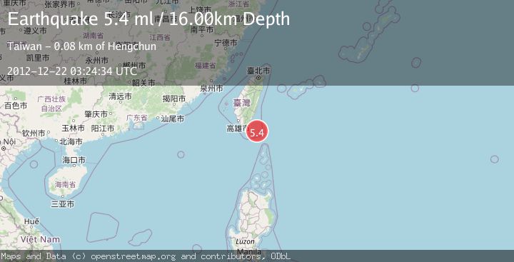 Map of TAIWAN REGION