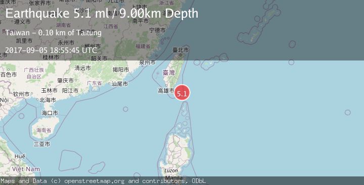 Map of TAIWAN REGION