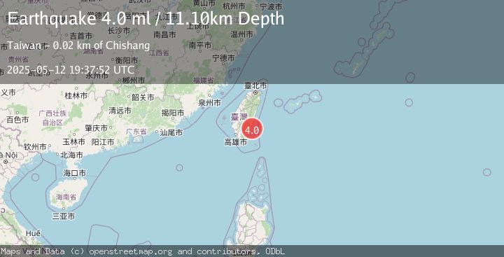 Map of TAIWAN REGION