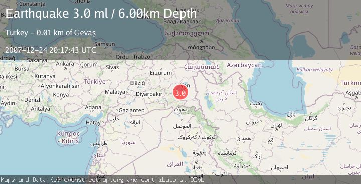 Map of EASTERN TURKEY