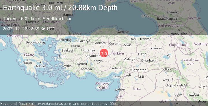Map of CENTRAL TURKEY