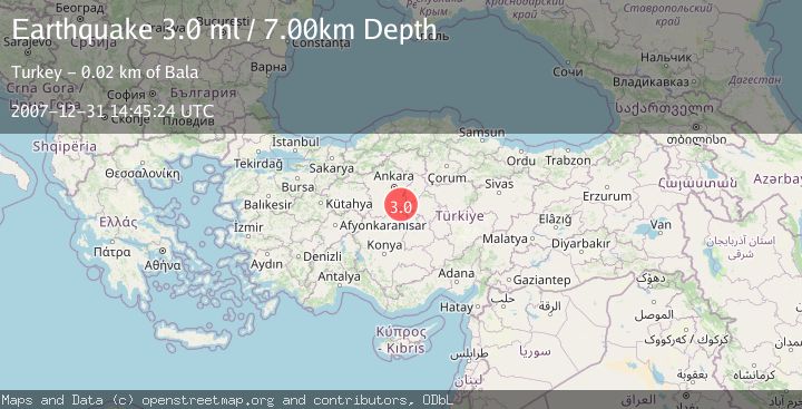 Map of CENTRAL TURKEY