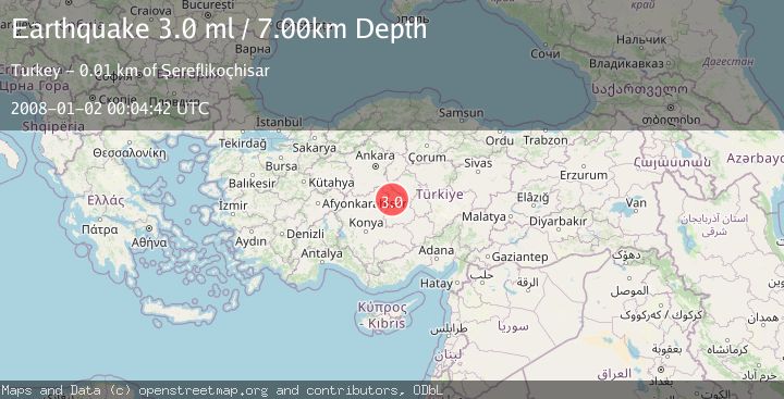 Map of CENTRAL TURKEY