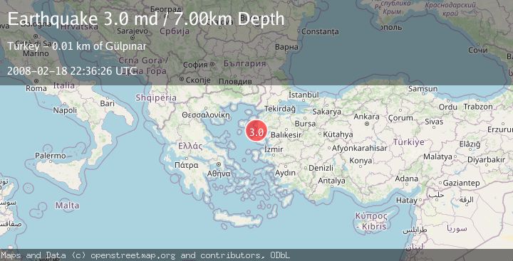 Map of NEAR THE COAST OF WESTERN TURKEY