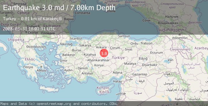 Map of CENTRAL TURKEY