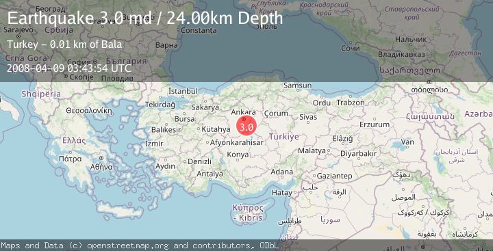 Map of CENTRAL TURKEY