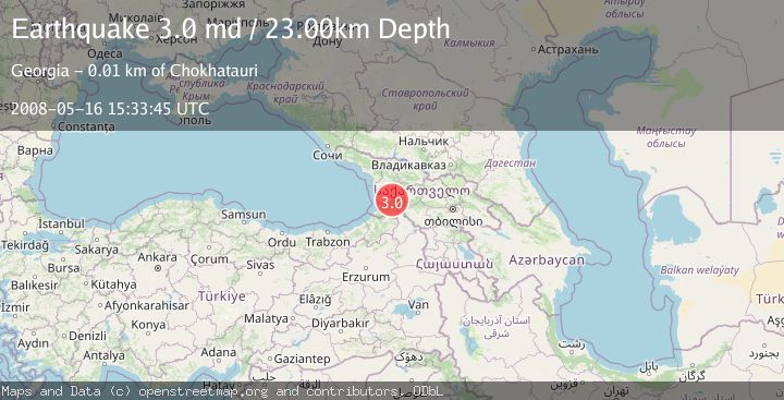 Map of GEORGIA (SAK'ART'VELO)