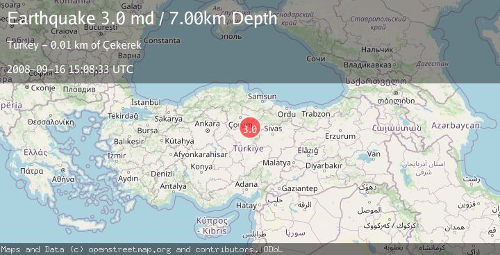 Map of CENTRAL TURKEY