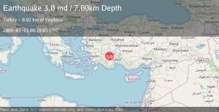 Map of WESTERN TURKEY