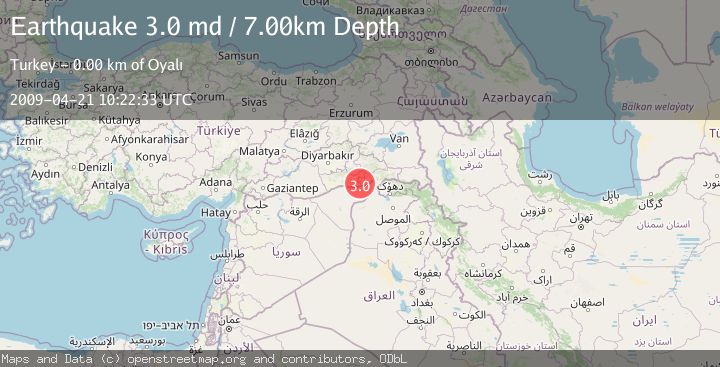 Map of EASTERN TURKEY