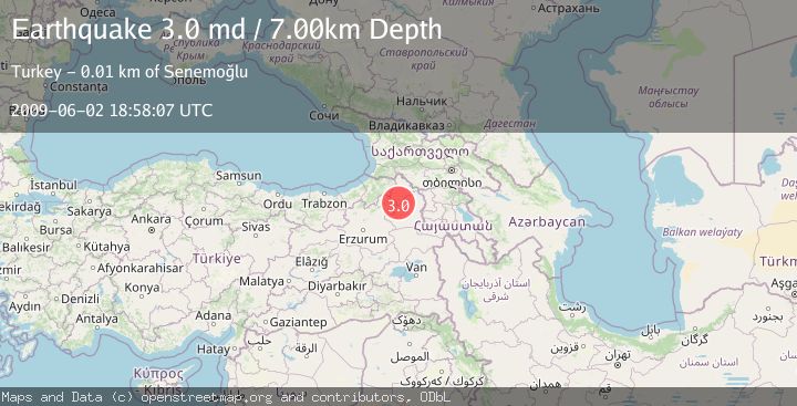 Map of EASTERN TURKEY