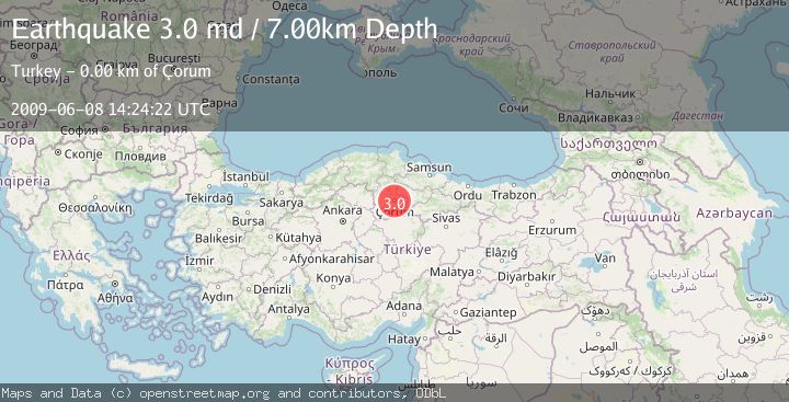 Map of CENTRAL TURKEY