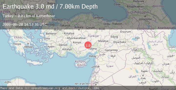 Map of CENTRAL TURKEY