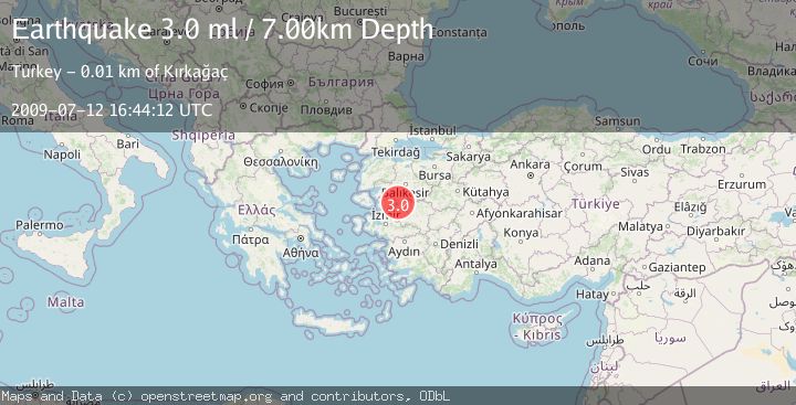 Map of WESTERN TURKEY