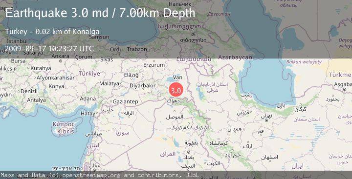 Map of TURKEY-IRAQ BORDER REGION