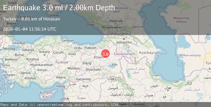 Map of EASTERN TURKEY