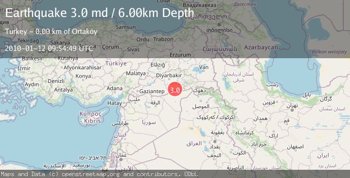 Map of EASTERN TURKEY