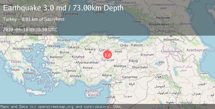 Map of CENTRAL TURKEY