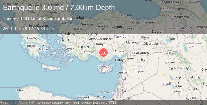 Map of CENTRAL TURKEY