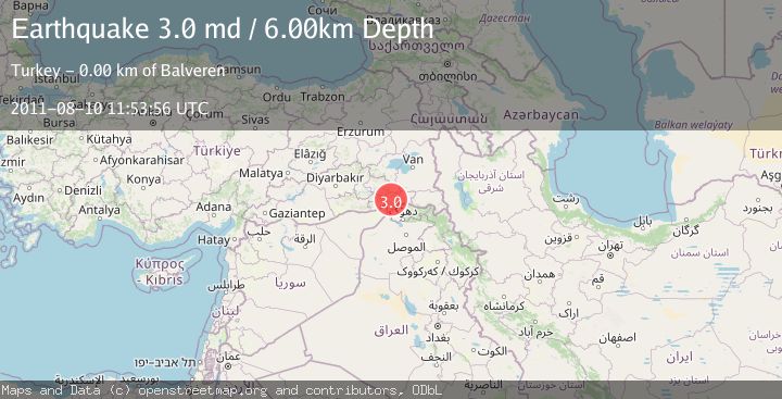 Map of TURKEY-SYRIA-IRAQ BORDER REGION