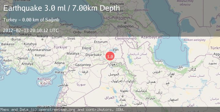 Map of EASTERN TURKEY