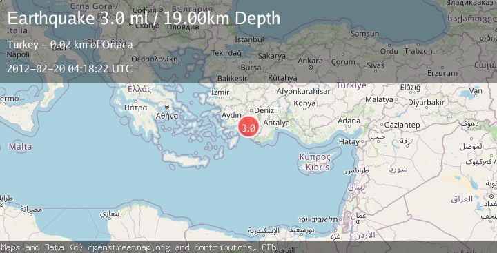 Map of DODECANESE ISLANDS, GREECE