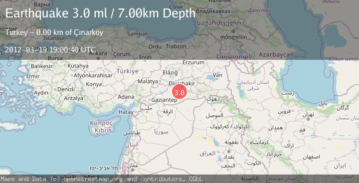 Map of EASTERN TURKEY