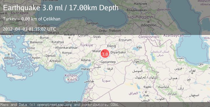 Map of EASTERN TURKEY