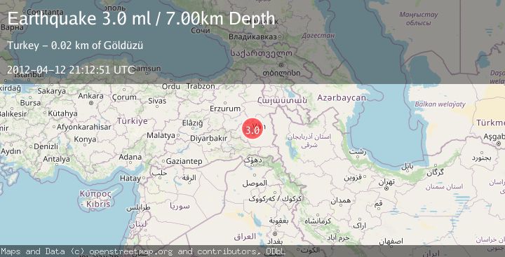 Map of EASTERN TURKEY