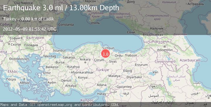 Map of CENTRAL TURKEY