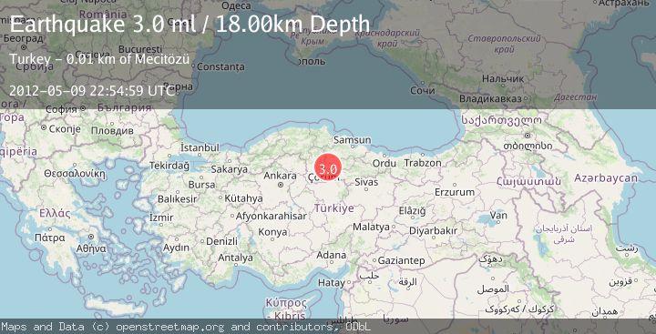 Map of CENTRAL TURKEY
