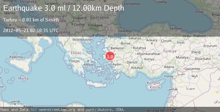 Map of NEAR THE COAST OF WESTERN TURKEY