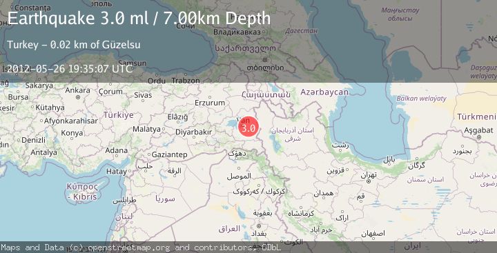 Map of EASTERN TURKEY
