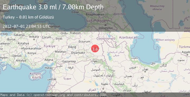 Map of EASTERN TURKEY