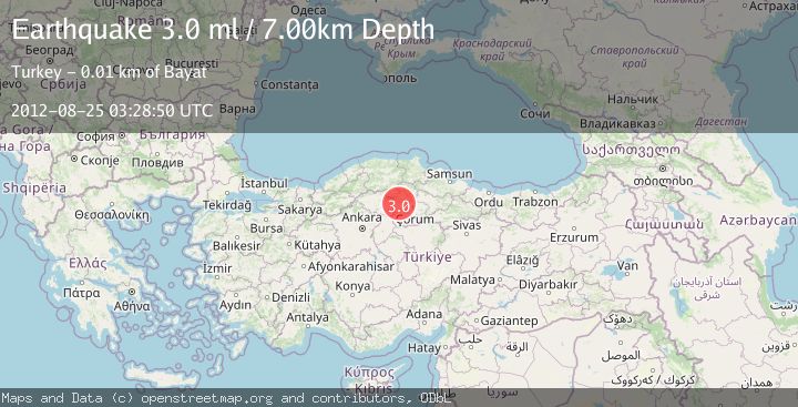Map of CENTRAL TURKEY