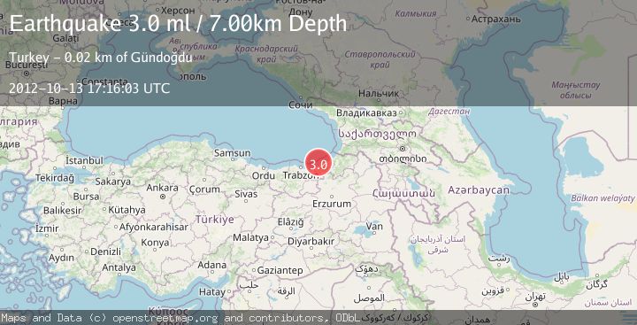 Map of EASTERN TURKEY