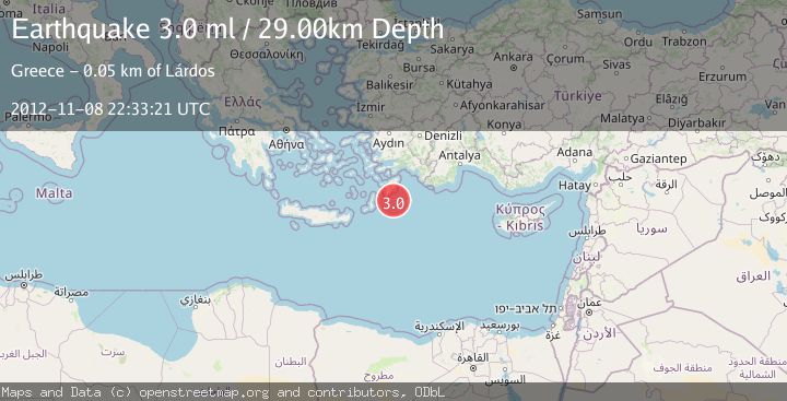 Map of EASTERN MEDITERRANEAN SEA