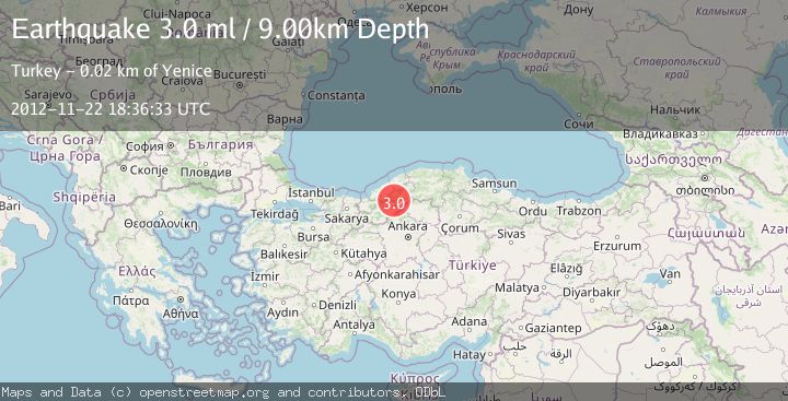 Map of CENTRAL TURKEY