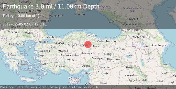 Map of CENTRAL TURKEY