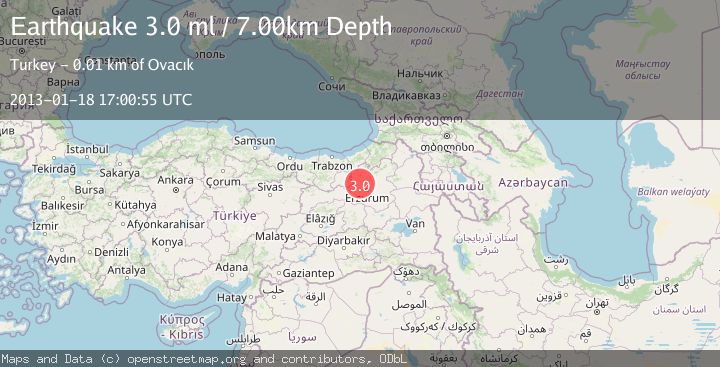 Map of EASTERN TURKEY