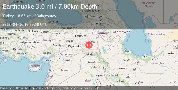 Map of EASTERN TURKEY