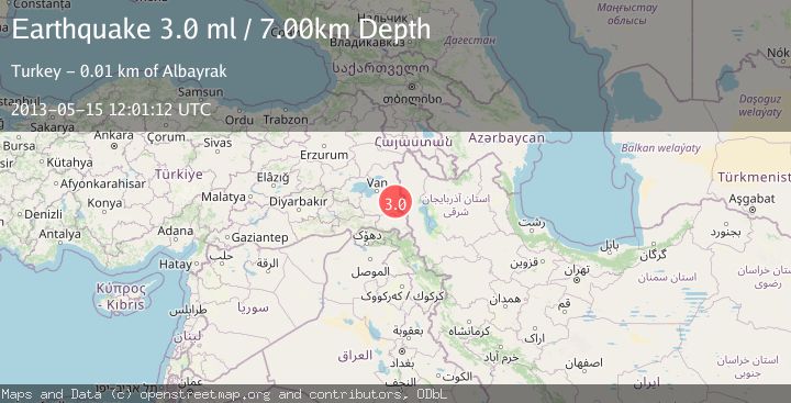 Map of TURKEY-IRAN BORDER REGION